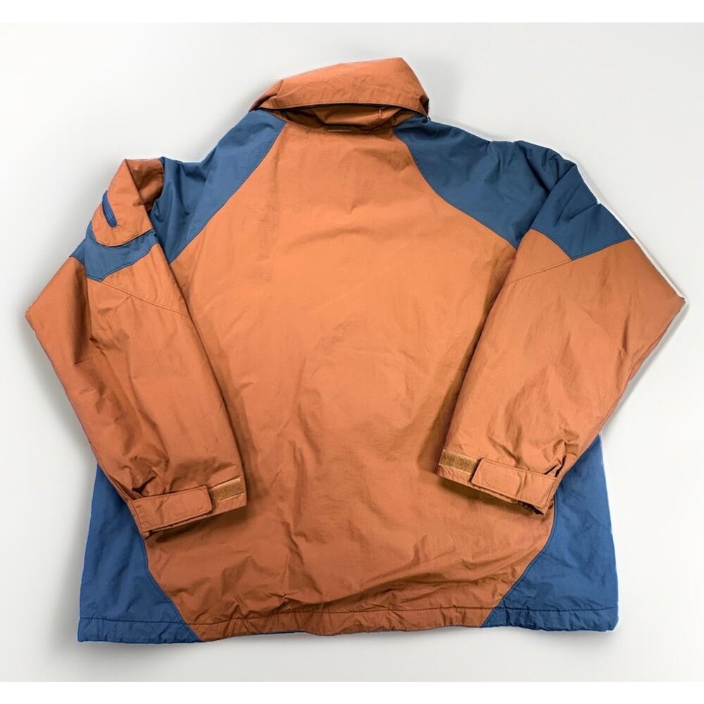 Vintage Columbia Colorblock Outdoor Jacket - Rust Orange & Slate Grey - Picture 2 of 14